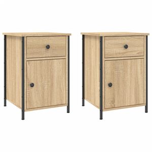 vidaXL Noptiere, 2 buc., stejar sonoma, 40x42x60 cm, lemn prelucrat