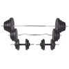 vidaXL Bancă fitness cu rastel greutăți, set haltere/gantere, 120 kg