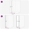 vidaXL Perete de duș Walk-in Manual auriu și transparent 70 x 190 cm