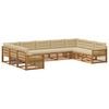 vidaXL Set de canapele de exterior 9 buc. Natural și Bej