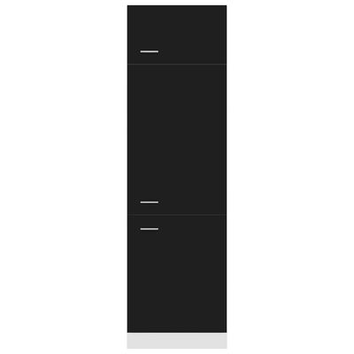 vidaXL Dulap pentru frigider, negru, 60 x 57 x 207 cm, PAL