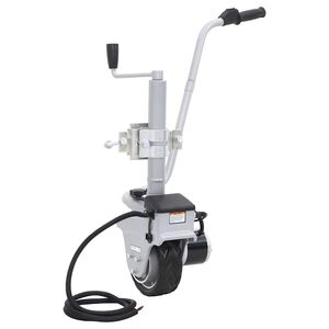 vidaXL Roată de manevră pentru remorci motorizată, aluminiu 12 V 350 W