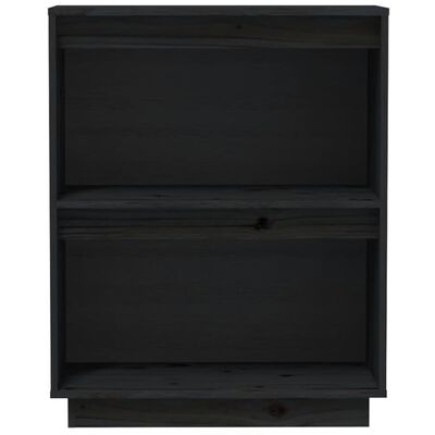 vidaXL Dulap consolă, negru, 60x34x75 cm, lemn masiv de pin