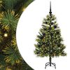 vidaXL Pom de Crăciun Artificial cu Ramuri Articulare și Conuri 120 cm