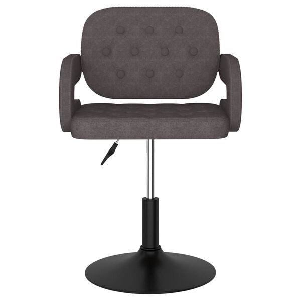 vidaXL Scaune de bucătărie pivotante, 4 buc., gri taupe, textil