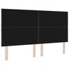 vidaXL Tăblie cap cu headboard Gri &icirc;nchis 180 cm Catifea