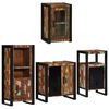 vidaXL Set de mobilier pentru baie cu raft 4 pcs Lemn recuperat solid