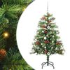vidaXL Brad de Crăciun artificial Verde 150 cm PVC și Metal