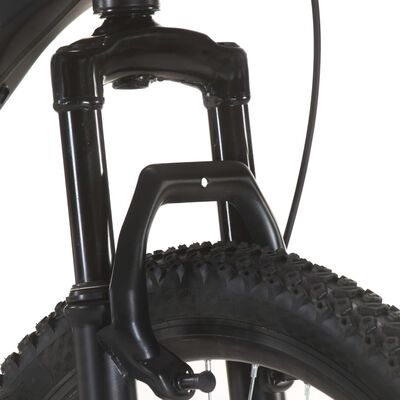 vidaXL Bicicletă montană cu 21 viteze, roată 27,5 inci, negru, 50 cm
