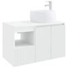 vidaXL Set de mobilier pentru baie 2 buc. Alb Lemn prelucrat
