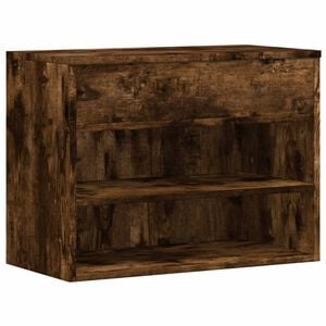 vidaXL Bancă pentru pantofi stejar fumuriu 60x30x45 cm lemn prelucrat