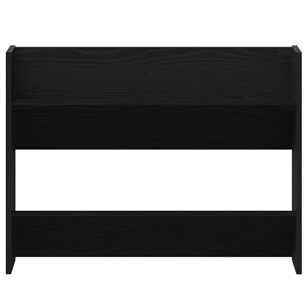 vidaXL Dulap pentru pantofi Stejar Negru 85 x 18 x 90 cm Lemn compozit