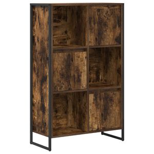vidaXL Dulap pentru cărți Stejar fumuriu 68 x 30 x 108 cm