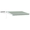 vidaXL Cort electric retractabil Verde și alb 2,5 x 2 m
