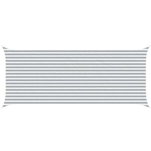 vidaXL P&acirc;nză de umbră Gri deschis și alb. 6 x 2,5 m