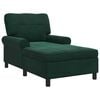 vidaXL șezlong de relaxare Verde &icirc;nchis 91 x 157 x 91 cm Catifea