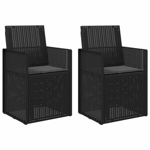 vidaXL Scaune de Dining pentru Grădină 2 pcs Antracit PP