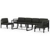 vidaXL Set mobilier de grădină cu perne, 7 piese, antracit, aluminiu