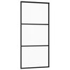 vidaXL Ușă glisantă cu set feronerie, 90x205 cm, sticlă ESG/aluminiu