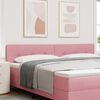 vidaXL Tăblie cap cu headboard Roz 200 cm Piele artificială