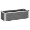 vidaXL Strat &icirc;nălțat de grădină Gri 75 x 30 x 22 cm WPC și Aluminiu