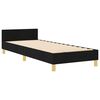vidaXL Cadru de pat cu headboard Negru 80 x 200 cm țesătură