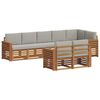 vidaXL Set de canapele de exterior 8 buc. Gri natural și deschis