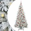 vidaXL Brad de Crăciun artificial cu ramuri articulare Alb 180 cm