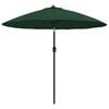 vidaXL Umbrelă de soare de exterior, st&acirc;lp aluminiu, verde, 270 cm