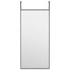 vidaXL Oglindă pentru ușă, negru, 30x60 cm, sticlă și aluminiu