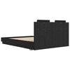 vidaXL Cadru de Pat cu Tăblie Stejar Negru 160 x 200 cm Lemn compozit