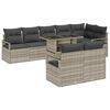 vidaXL Set de canapele pentru grădină 9 pcs Gri deschis Rattan poli