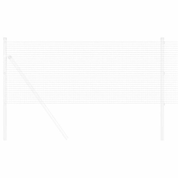 vidaXL Gard din sârmă sudată Argintiu 0.5 x 100 m Oțel