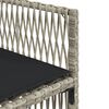 vidaXL Set mobilier grădină cu perne, 9 piese, gri deschis, poliratan