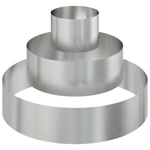vidaXL Vază pentru Grădină Argintiu 90 x 90 x 20 cm Oțel Galvanizat