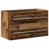 vidaXL Dulap pentru chiuvetă de baie, lemn vechi, 80x38,5x48 cm, lemn prelucrat
