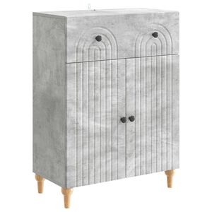 vidaXL Bufet cu sertar Gri Beton 66 x 34,5 x 90 cm Lemn prelucrat