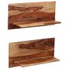 vidaXL Rafturi de perete, 2 buc., 58x26x20 cm, lemn masiv de acacia