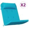 vidaXL Perne pentru scaune 2 buc. Material Oxford Turcoaz