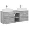 vidaXL Set dulap baie 3 buc. Sonoma gri 49,5 x 41 x 62,5 cm