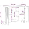 vidaXL Bufet Maro 90 x 33 x 75 cm Lemn masiv de mango