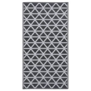 vidaXL Covor de exterior, ARAKIL negru, 190x290 cm, PP