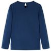 Tricou pentru copii cu mâneci lungi, bleumarin, 128