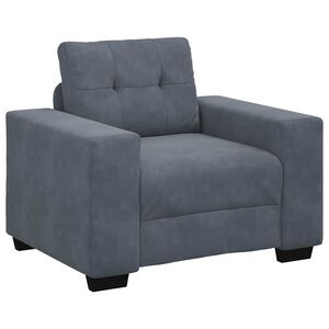 vidaXL Canapea scaun gri &icirc;nchis 100x78x80 cm catifea