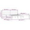 vidaXL Cadru de pat Super King, alb, 180x200 cm, lemn masiv de pin