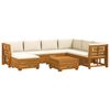 vidaXL 8 buc. Set de canapele de exterior Lemn Solid de Acacia Maro