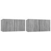 vidaXL Dulap TV suspendat gri sonoma 2 buc. 60x30x30 cm lemn prelucrat