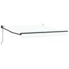 vidaXL Cortina Retractabilă Alb 350 x 250 cm Poliester și Aluminiu