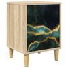 vidaXL Dulap de noapte WIJHE Stejar Sonoma 36 x 33 x 50 cm