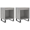 vidaXL Noptiere, 2 buc., gri sonoma, 40x35x50 cm, lemn compozit